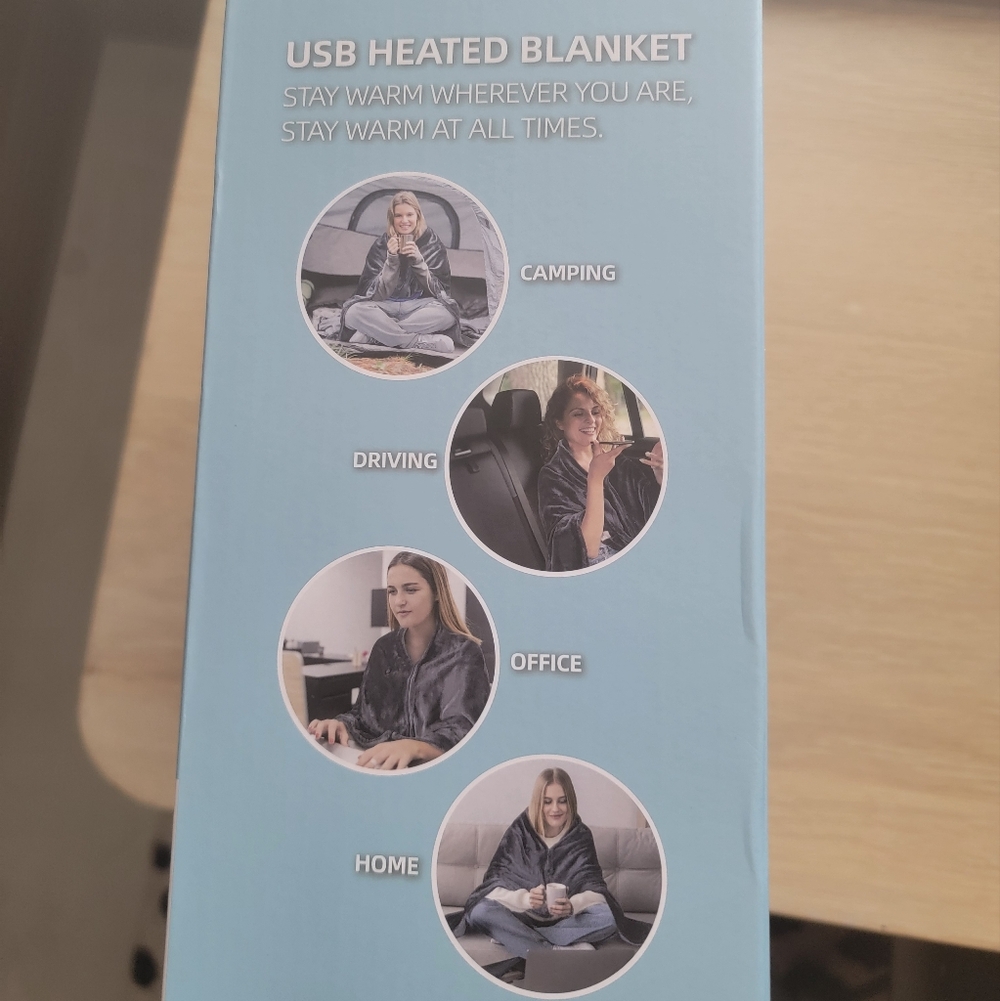Wearable USB Heated Blanket - Picture 2 of 7